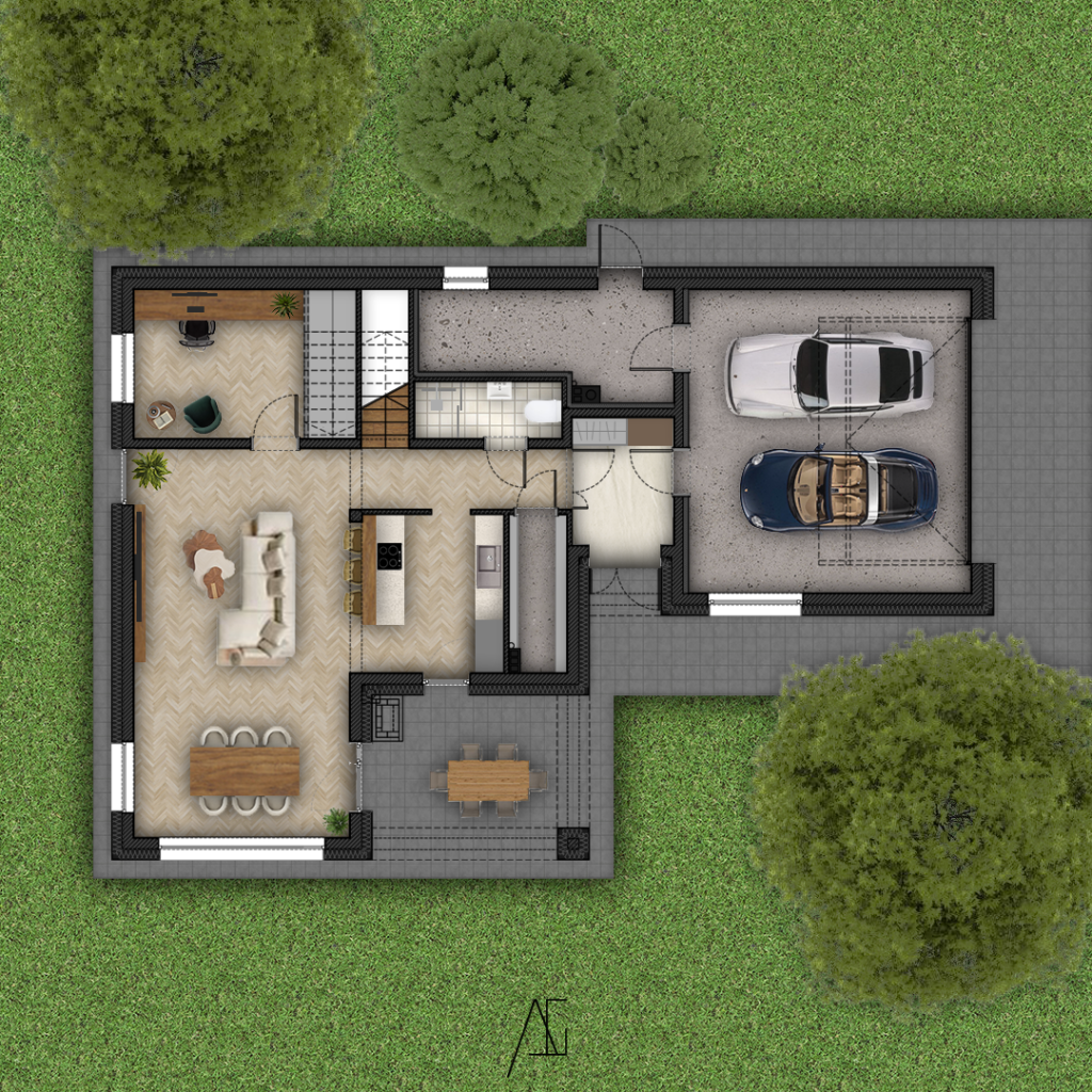 AG Architektura - Projekt domu jednorodzinnego w Pietrzykowicach